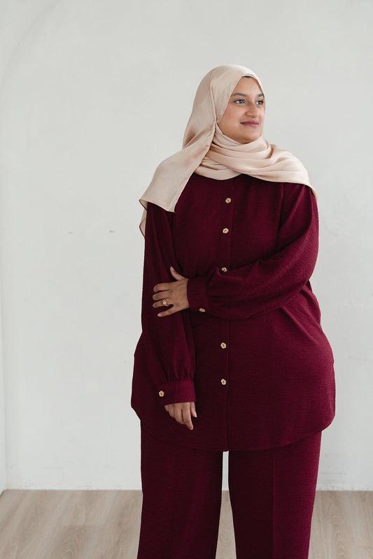 Nafisa - Royal Maroon