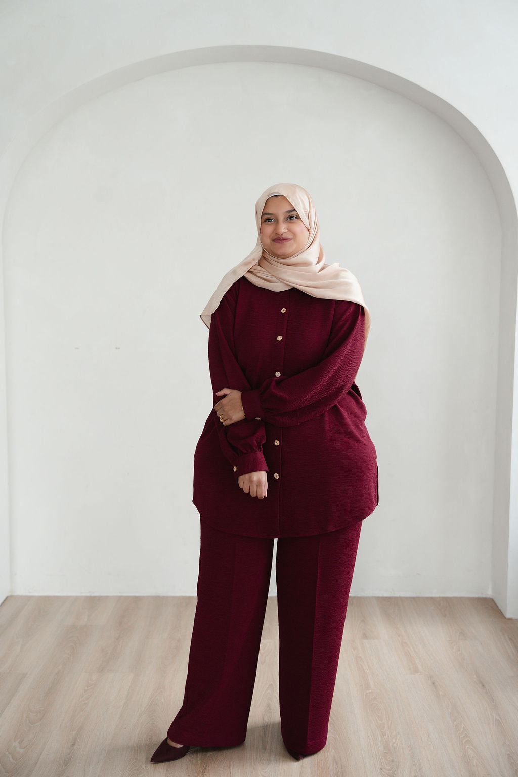 Nafisa - Royal Maroon