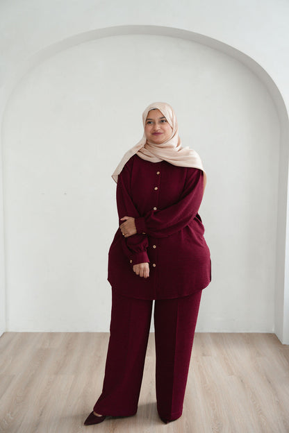 Nafisa - Royal Maroon