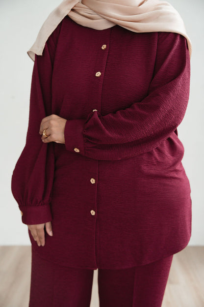 Nafisa - Royal Maroon