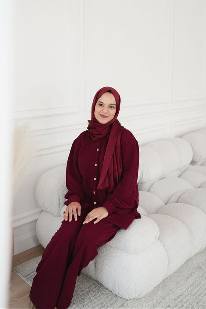 Nafisa - Royal Maroon