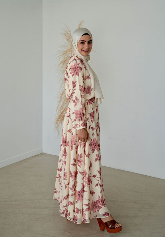 Zahra- Skirt Set in Pink