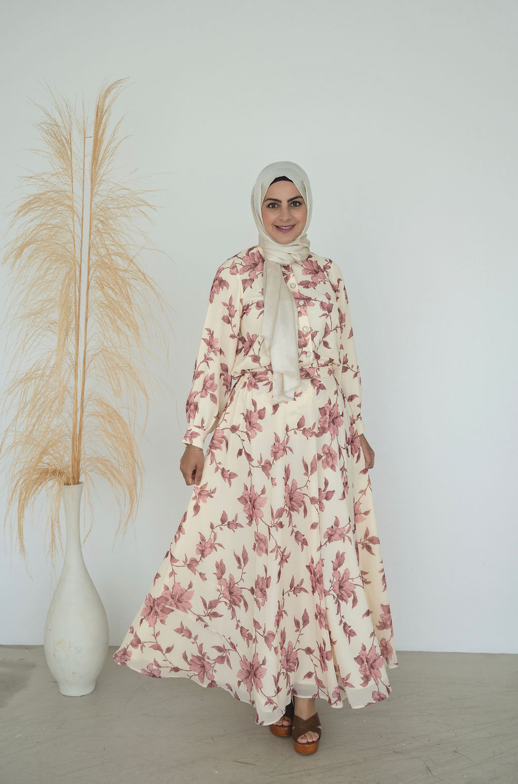 Zahra- Skirt Set in Pink