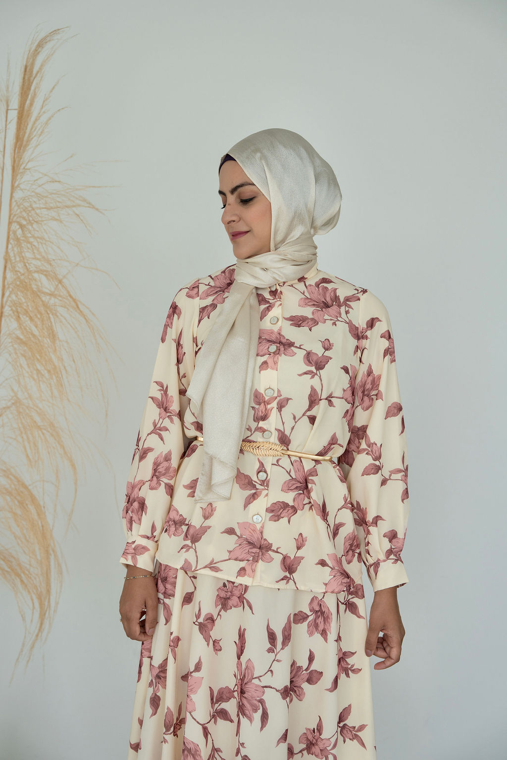 Zahra- Skirt Set in Pink