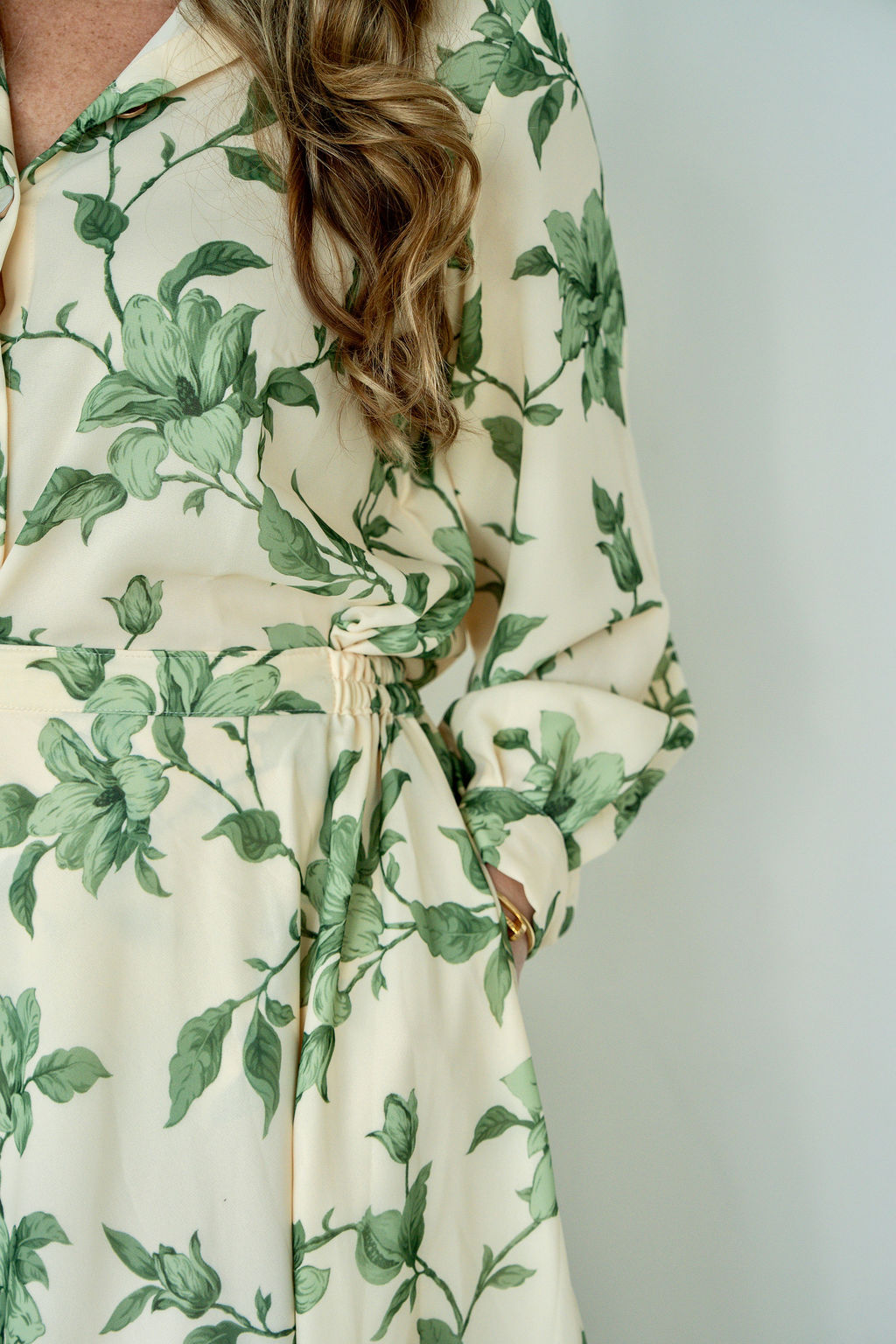 Zahra- Skirt Set in Green